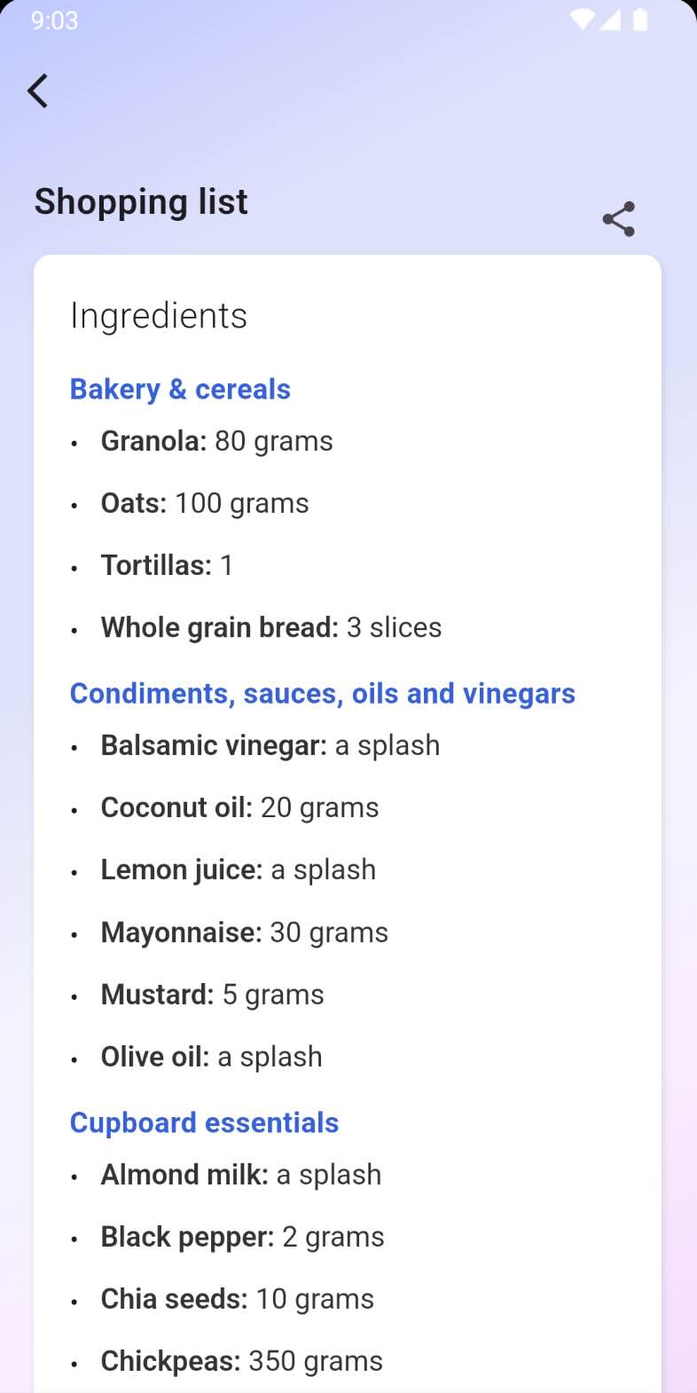 Nutriveat App Screen 5